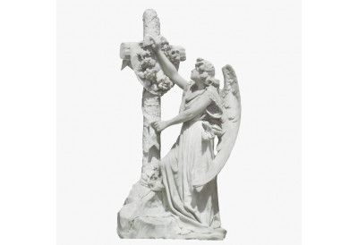 Купить Скульптура из мрамора S_48 Ангел у молитвенного креста